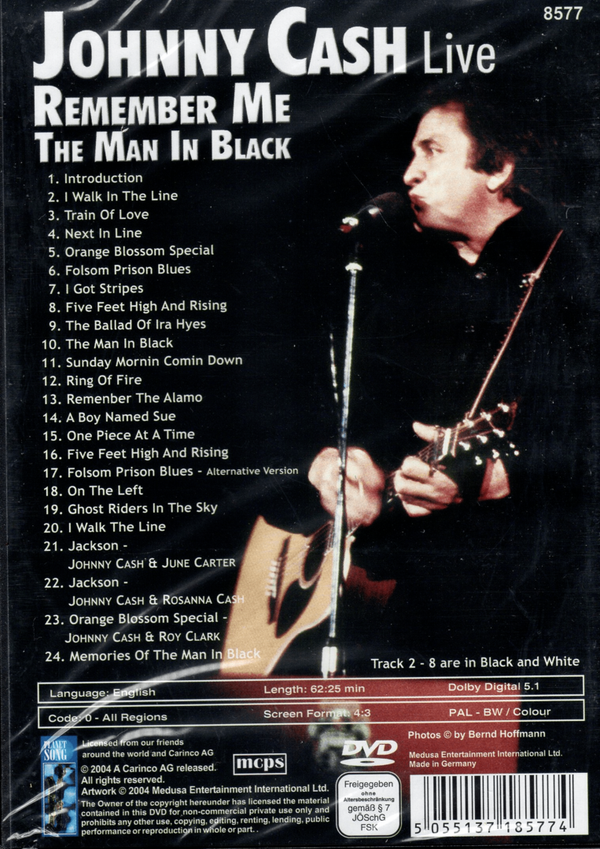 Johnny Cash - Live Remember me The Man in Black