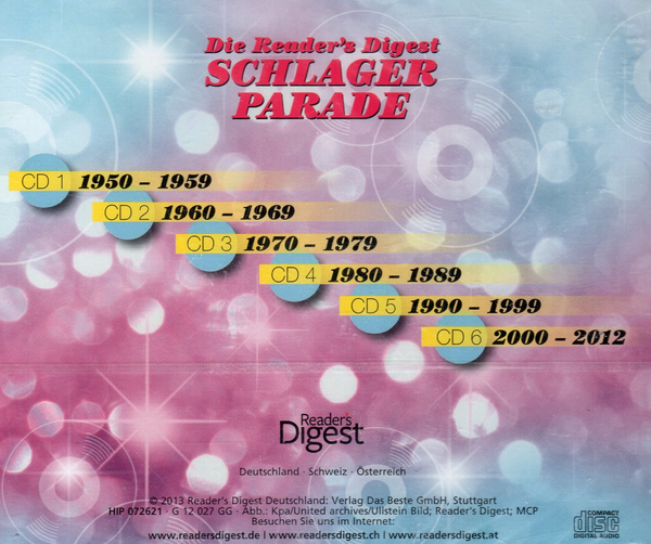 Schlager Parade - Das Beste aus 60 Jahren Readers Digest