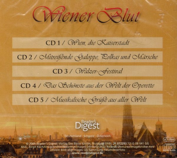 Wiener Blut - Die schönsten Lieder und Melodien der Familie Strauss (Readers Digest)