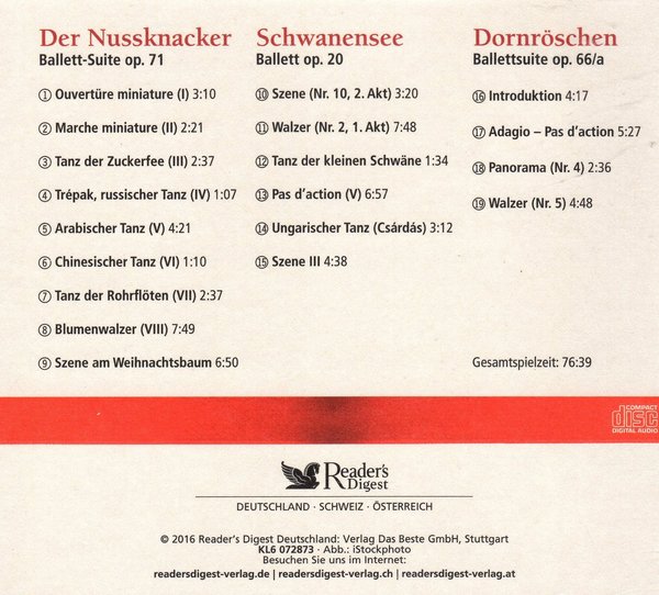 Peter Iljitsch Tschaikowsky - Der Nussknacker - Schwanensee - Dornröschen (Klassische Geschenke)