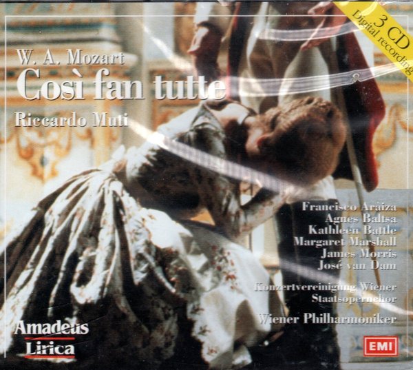 Wolfgang Amadeus Mozart - Cosi fan Tutte (Ricardo Muti / Wiener Philharmoniker) 3CD-Box