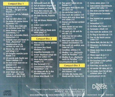 Johannes Heesters - Da geh ich ins Maxim (3 CD-Boxy Readers Digest)