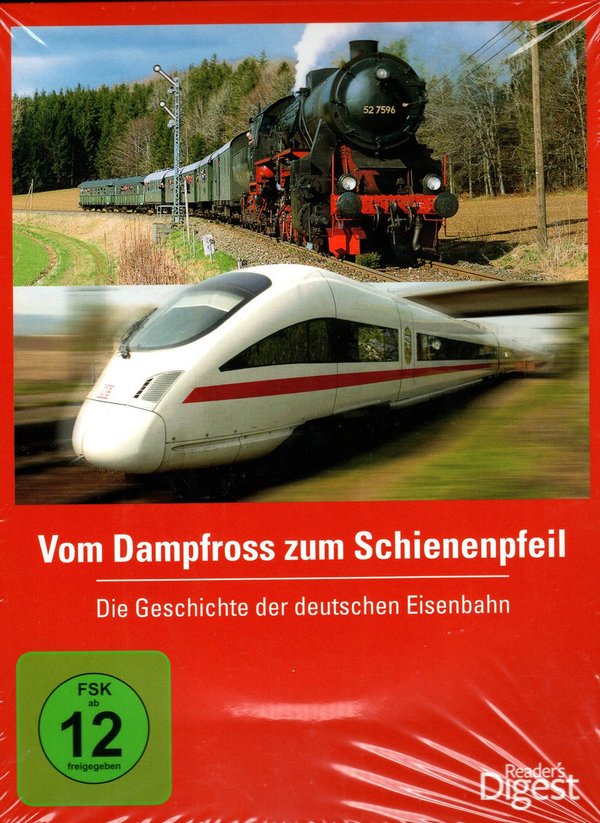 VOM DAMPFROSS ZUM SCHIENENPFEIL. Die Geschichte der deutschen Eisenbahn.  (4DVD`s)